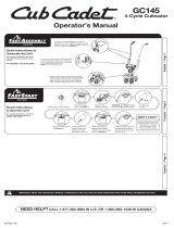 Cub Cadet GC145 User manual