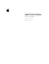 Apple Cinema Display Owner's manual