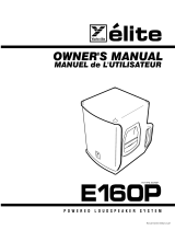 YORKVILLE ES700P - SERVICE Owner's manual