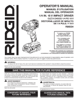 RIDGID R86034 User manual