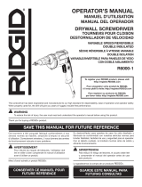 RIDGID R6000-1 User manual