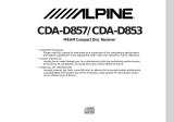 Alpine CDA-D857 Owner's manual