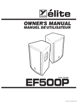 YORKVILLE EF500P Owner's manual