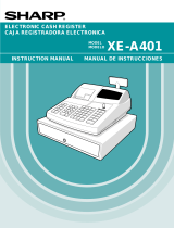 Sharp XEA401 - Cash Register W/THERMAL Printer User manual