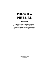 DFI NB78-BL User manual