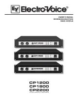 Electro-Voice CP1200, CP1800, CP2200 Owner's manual