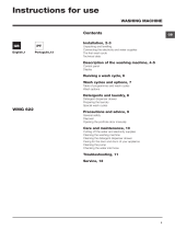 Whirlpool WMG 622 User guide