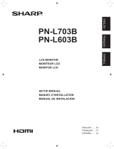 Sharp PN-L703B Installation guide