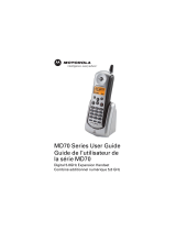 Motorola MD70 User manual