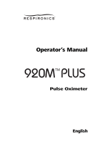 Respironics 920M User manual