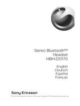 Sony Ericsson HBH-DS970 User manual