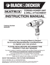 BLACK DECKER BDEDMT User manual