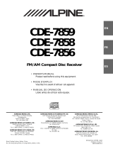 Alpine CDE-7856 User manual