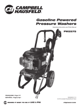 Campbell Hausfeld Pressure Washers Operating instructions