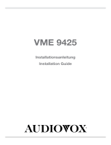 Audiovox VME 9425 Installation guide