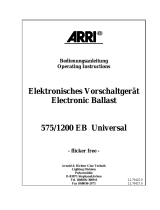 ARRI EB 575 Operating instructions