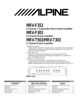 Alpine MRV-F303 User manual