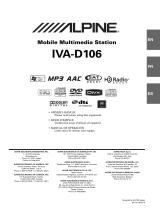 Alpine IVA-D106 Owner's manual