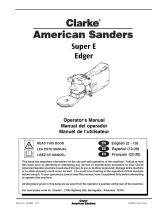 Clarke Super E Edger User manual