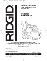 RIDGID WD40700 Owner's manual