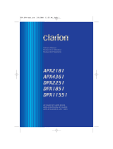 Clarion APX4361 User manual