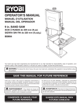 Ryobi BS904 User manual