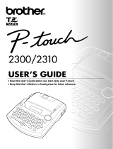 Brother P-touch 2310 User manual