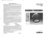 George Foreman GR8BLKSP User manual