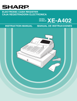 Sharp XE-A402 User manual