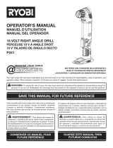 Ryobi P241-P163 User manual