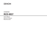 Denon D-M37 User manual