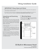 Viking Range D3 User manual