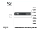 QSC CX302, CX502, CX702, CX902, CX1102, CX254, CX404, CX204V, CX302V, CX602V, CX1202V User manual