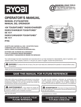 Ryobi TOUGHTUNES P745 User manual