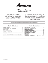 Amana Front Loading Washers User manual