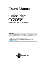 Eizo COLOREDGE CG303W User manual