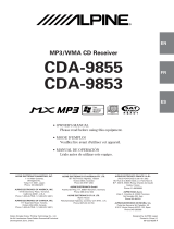 Alpine CDA-9855 Owner's manual