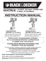 BLACK DECKER BDCDMT1206KITC User manual