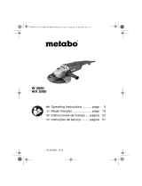Metabo W 2000 Operating instructions