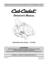 Cub Cadet SLTX 1050 User manual