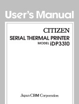 Citizen Mini Printer User manual