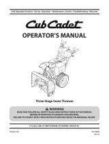 Cub Cadet 3x User manual