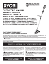 Ryobi RY40001 User manual