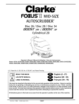 Clarke Focus II Mid-Size Autoscrubber Boost 28 User manual