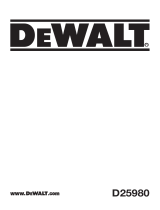 DeWalt D25980 User manual