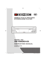 ZENEC ZE-050DVD Owner's manual