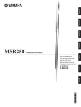 Yamaha MSR250 Owner's manual
