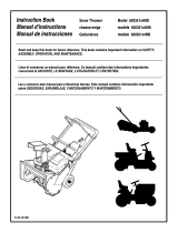 Murray 20" 3.5HP SINGLE STAGE SNOWTHROWER Operating instructions