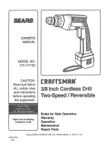 Craftsman 315.111720 Owner's manual