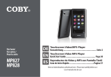Coby MP827 User manual